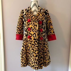 3 Sisters Leopard Print Coat